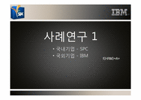 IBM과 SPC의 인사관리와 채용분석-1