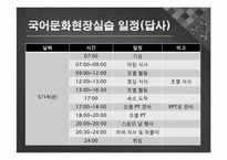 [한국어 문화]국어문화 현장실습-9