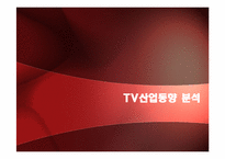 [마케팅관리] 한국 TV산업 발전의 환경적 요인 분석-1