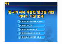 [국제무역] 중국의 지속 가능한 발전을 위한 에너지 자원 문제-2