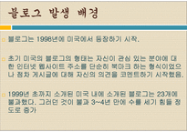[문학과사회] 블로그 신드롬에 관한 고찰-3