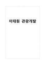 [관광개발론] 이태원 관광개발-1