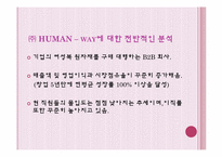 [인적자원관리] ㈜ HUMAN -way에 대한 전반적인 분석-2