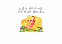 [부모교육] 성별 및 계급에 따른 전통 태교와 현대 태교-1
