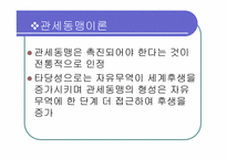 관세통합의 효과 -관세동맹 이론-2