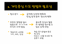 [청소년지도방법론] 개인중심 지도방법-3