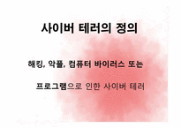 [사이버정치]사이버테러와 사이버 안보-4