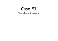 [마케팅] Trap-Ease America 사례연구-1