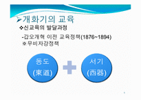 [교육철학] 개화기와 일제식민지시대의 교육-5