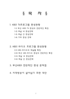 [방송편성론] 부산 KBS1의 TV와 라디오 편성 분석-2