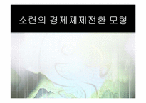 [경제체제론]소련의 경제체제전환 모형-1