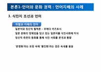 식민주의와 언어 -현대사회의 영어와 영어를 통한 지배-13