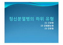정신분열병 -하위유형, 병인론과 치료-3