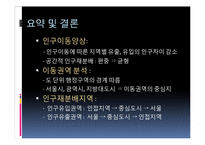 우리나라 인구이동의 지역구조 -이동권역과 공간적 인구재분배 지역 분석-12