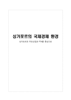 싱가포르의 국제경제 환경 -싱가포르의 주요산업과 FTA를 중심으로-1