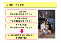 [패션문화] 연령, 의복지출비용에 따른 주요명품브랜드에 대한 인식-3