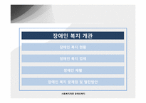 [사회복지개론] 장애인복지-3