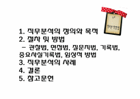 [인사관리] 직무분석방법-2
