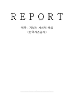 [경영학]한국가스공사 기업의 사회적 책임 사례분석-1