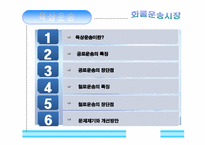 [국제운송] 화물운송 시장의 분류-10
