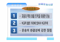 [국제운송] 화물운송 시장의 분류-12