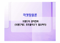 [마케팅]브랜드의 관리전략-브랜드 포트폴리오-1