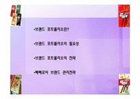 [마케팅]브랜드의 관리전략-브랜드 포트폴리오-2
