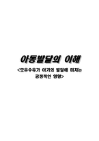 [아동발달]모유수유가 아기의 발달에 미치는 긍정적인 영향-1