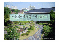 [사회복지] 서울 장애인 종합 복지관 기관 조사-1