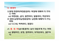 [언어학]남녀 성별에 따른 언어의 특징 및 사례-6