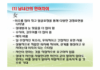 [언어학]남녀 성별에 따른 언어의 특징 및 사례-11