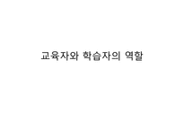 [간호학] PBL 교육자와 학습자의 역할-1
