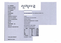 [무역론] 선적서류의 이해와 사례-1