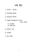 [연주와비평] Haydn Variations f-minor Hob 17-6 곡 연구(연주에대한 비평)-2