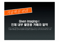 [기술혁신관리] Given Imaging社의 인체내부 촬영용 카메라 알약-1