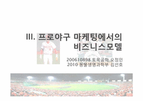 [창의적문제해결] 스포츠 산업(프로야구 구단)에대한 비즈니스 모델 분석-14