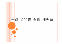 미래 설계도, 주간 영역별 실천 계획-5