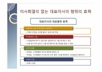[기업법] 이사회결의 없는 대표이사의 거래행위-10