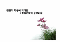 [교육심리] 학습전략과 공부기술-1