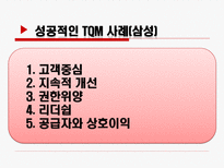 [품질경영] 삼성 성공적인 TQM사례-6