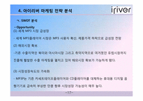 [성공사례] 아이리버 마케팅 전략 분석-17