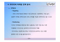 [성공사례] 아이리버 마케팅 전략 분석-20