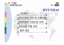 [글로벌 경영전략] 현대자동차 인도 진출전략-2