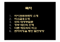 [경제학] 미소금융제도의 문제점과 해결방안-2