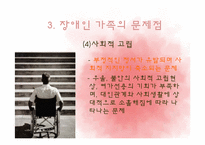[가족복지] 장애인 가족의 문제점과 복지대책 전망-11