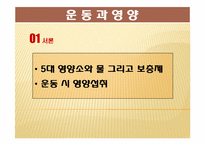 [스포츠 영양학] 운동과 영양-3