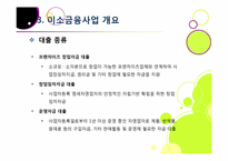 [미소금융]미소금융사업의 장점(필요성과 기대 효과) 및 단점(미소금융사업의 문제점 및 한계) 분석과 이에 대한 해결 방안 고찰-11