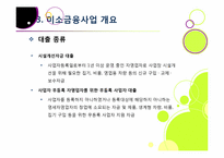 [미소금융]미소금융사업의 장점(필요성과 기대 효과) 및 단점(미소금융사업의 문제점 및 한계) 분석과 이에 대한 해결 방안 고찰-12