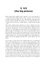 우수독후감(베스트셀러,외국소설)-빅픽처(the big picture)-1