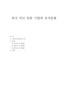 한국 미국 일본 기업의 조직문화-1